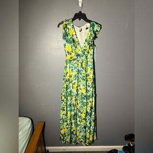 House of Harlow 1960 x REVOLVE Floral Deep V Maxi Dress Size Small